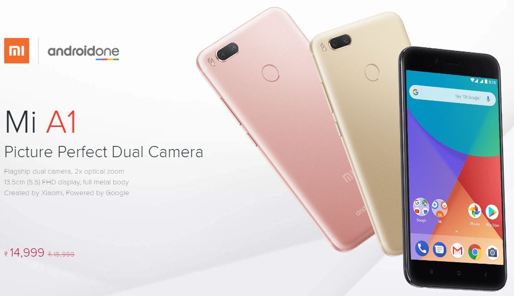 Xiaomi Launched Mi A1- Android One | Specification and details