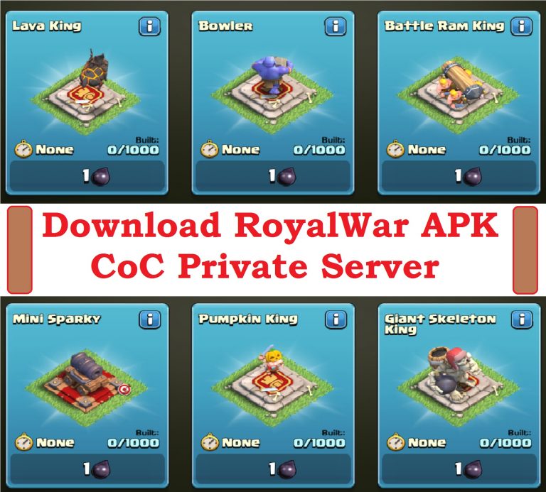 RoyalWar APK Download 2023 Update |  CoC Private Server